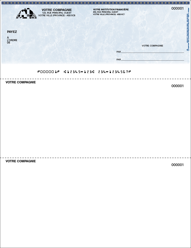 Chèque tout usage (SLF156)