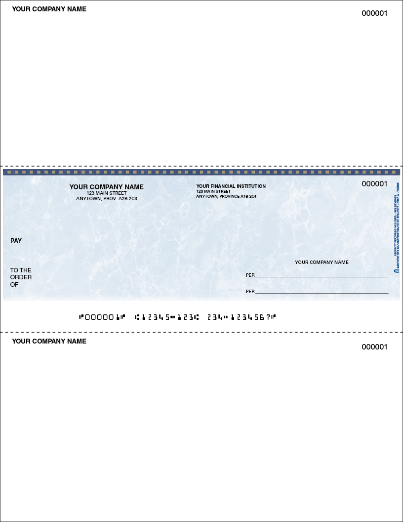 D+H business cheques