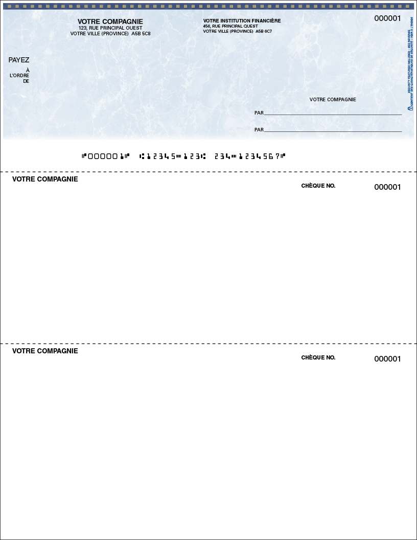 Chèque à relevé-SLF125